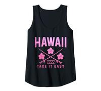 Mujer Hawaii Surf Surfer Maui Hibiscus Aloha Surf Hawaii Camiseta sin Mangas