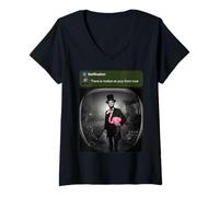 Mujer Hay Movimiento en tu Puerta Principal Abraham Lincoln Flamingo Camiseta Cuello V