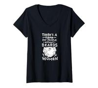 Mujer Hay un Nombre para la Gente sin Barba, Las Mujeres se Camiseta Cuello V