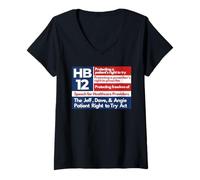 Mujer HB12 - Protegiendo el derecho de un paciente a probar Camiseta Cuello V
