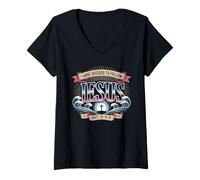 Mujer He decidido Seguir a Jesús Camisa 2025 bautizado Camiseta Cuello V