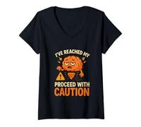 Mujer He Llegado a mi... Proceda con precaución, Funny Brain Camiseta Cuello V