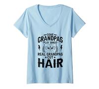 Mujer He pausado mi corte de pelo para estar aquí Eres bienvenido Hairsyle Camiseta Cuello V