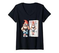 Mujer Health And Fitness Bodybuilder Gnome Graphic For Men Workout Camiseta Cuello V