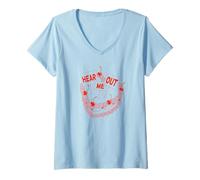 Mujer Hear Me out Fancy Decorated Cake Sweet Treat Crush Meme Camiseta Cuello V