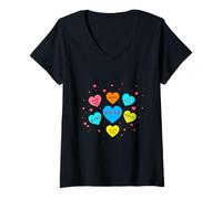 Mujer Heart Candy Shirt Valentine Candy Heart Shirts Valentine Camiseta Cuello V
