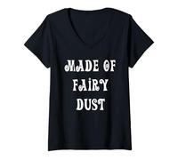 Mujer Hecho de polvo de hadas Camiseta Cuello V