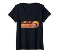 Mujer Hecho en Marzo 11 Impresionante Nacido en 11 cumpleaños Vintage Camiseta Cuello V