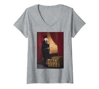 Mujer Helen Mirren La Reina Primera Sospechosa por Michael Grecco Camiseta Cuello V