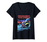 Mujer Helldivers 2 Remember The Creek Smoking Helmet Video Game Camiseta Cuello V