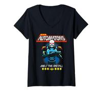 Mujer Helldivers 2 Sony PlayStation Video Game Automaton Trooper Camiseta Cuello V