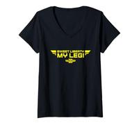Mujer Helldivers 2 Sweet Liberty My Leg Video Game Camiseta Cuello V