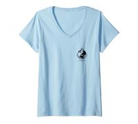 Mujer Helldivers 2 Video Game Sony PlayStation Super Earth Detail Camiseta Cuello V