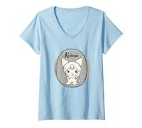 Mujer Hello Kitty - Kuromi Classic Original Camiseta Cuello V