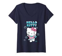 Mujer Hello Kitty - Love Winter Christmas Camiseta Cuello V