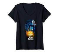 Mujer Hello Neighbor - Halloween Night: Neighbor & Pumpkin Camiseta Cuello V