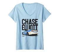 Mujer Hendrick Motorsports Chase Elliot No 9 Chevrolet Camaro Camiseta Cuello V
