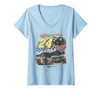 Mujer Hendrick Motorsports Jeff Gordon 24 Chevrolet SS Stock Car Camiseta Cuello V