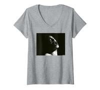 Mujer Henry Rollins Bandera Negra My War Tour 1984 Martin O'Neill Camiseta Cuello V