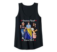 Mujer Herencia de Sangre Bosnia Criada en Estados Unidos Sexy Camiseta sin Mangas