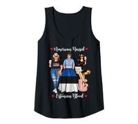 Mujer Herencia de Sangre Estonia Criada en Estados Unidos Sexy Camiseta sin Mangas