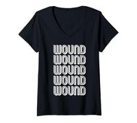 Mujer Herida Camiseta Cuello V