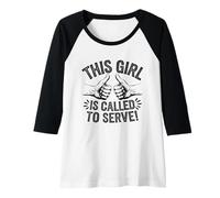 Mujer Hermana Misionera LDS This Girl Is Called To Serve Camiseta Manga Raglan
