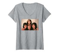 Mujer Hermanas Nolan El Grupo De Chicas Nolans por Virginia Turbett Camiseta Cuello V
