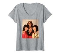 Mujer Hermanas Nolan en el Estado de ánimo para Bailar por Virginia Turbett Camiseta Cuello V