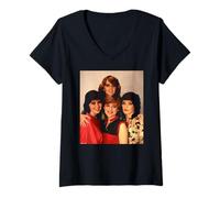 Mujer Hermanas Nolan en el Estado de ánimo para Bailar Virginia Turbett Camiseta Cuello V