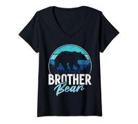 Mujer Hermano Bear Brother Camiseta Cuello V