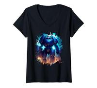 Mujer Héroes en el Espacio los épicos Marines Espaciales Camiseta Cuello V