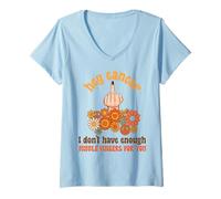 Mujer hey cancer dedo medio conciencia sobre el cáncer Mes Chica Mujeres Camiseta Cuello V