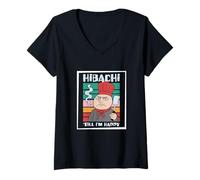 Mujer Hibachi hasta Que Estoy Feliz Teppanyaki Cocina Japonesa Hibachi Fan Camiseta Cuello V