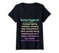 Mujer Higienista Dental Camiseta Cuello V