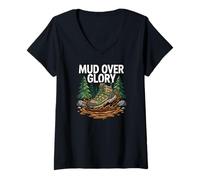 Mujer Hiking Trail Trekking Mud Over Glory Boot Camiseta Cuello V