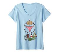 Mujer Hillbilly Dream Catcher Redneck Humor Drinking Beer Fishing Camiseta Cuello V