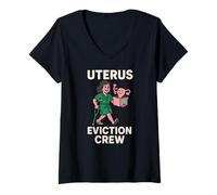 Mujer Histerectomía Útero Desalojo Tripulación Diversión Mujer Cirugía Paciente Camiseta Cuello V