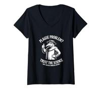 Mujer Historia Medieval de Doctor Funny Plague Camiseta Cuello V
