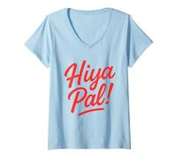 Mujer Hiya PAL See You Real Soon Cita Inspirar Ratones de Dibujos Animados Camiseta Cuello V