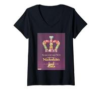 Mujer HOAT Mackintoshs famoso anuncio clásico británico dulce vintage Camiseta Cuello V