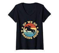 Mujer Hobby Horse Rider Up We Go Caballo De Equitación Inglés Camiseta Cuello V