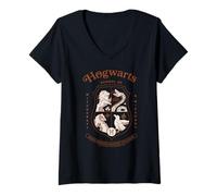 Mujer Hogwarts School of Witchcraft & Wizardry Harry Potter Nuevo Camiseta Cuello V