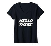 Mujer Hola allí | Hola OBI Nada Que Ver aquí Camiseta Cuello V