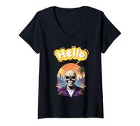 Mujer Hola, esto es rock´n´roll Camiseta Cuello V
