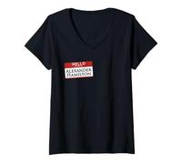 Mujer Hola, mi Nombre es Alexander Hamilton Camiseta Cuello V