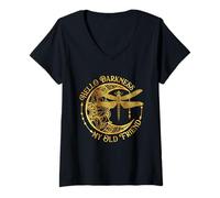 Mujer Hola Oscuridad Mi Viejo Amigo - Libélula Amante Insectos Luna Camiseta Cuello V