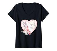 Mujer Holly Hobbie Love Heart Sé Fiel a ti Camiseta Cuello V
