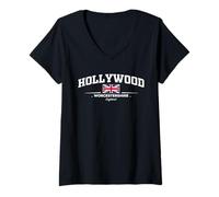 Mujer Hollywood England Camiseta Cuello V
