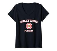 Mujer Hollywood Florida (Florida) Camiseta Cuello V